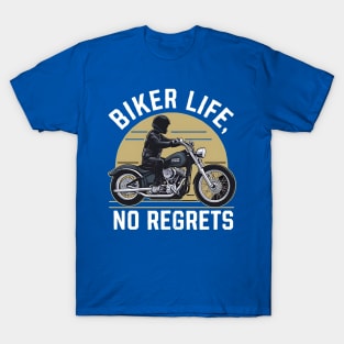 Biker Life No Regret T-Shirt